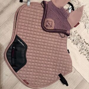 LeMieux Pink Saddle Pad and Ear Bonnet Set